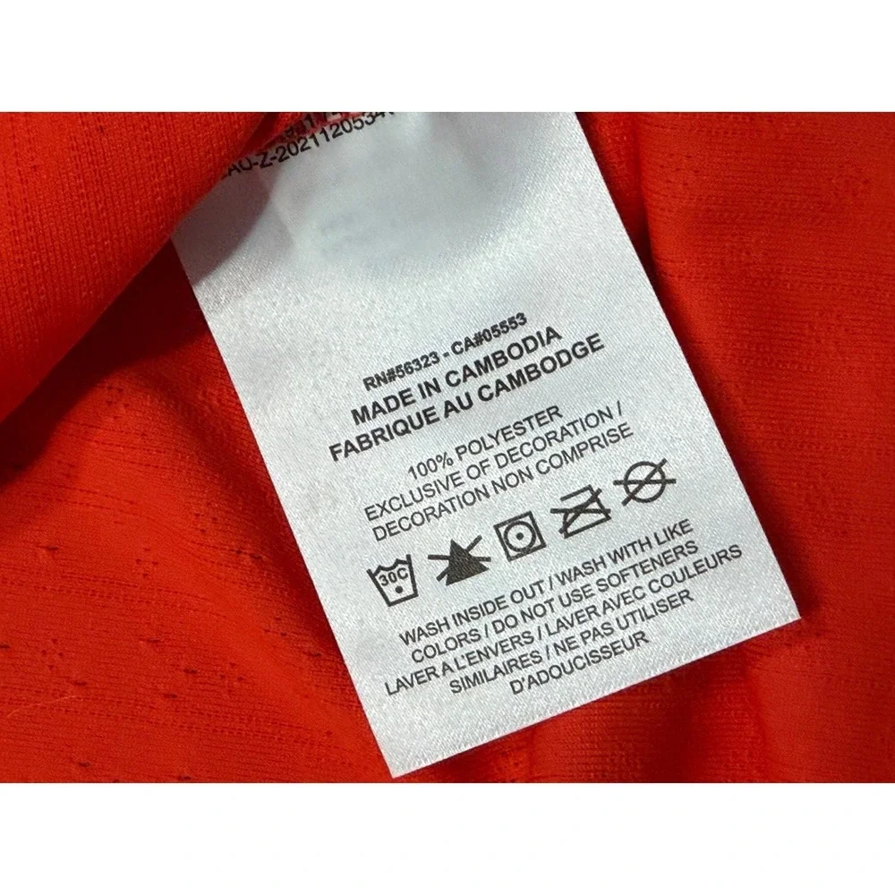 Nike Court Slam ADV Dri-FIT 1/4 Zip Tennis Polo Red Slim Fit (HQ0792-673) Sz L